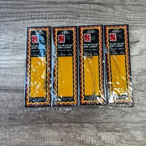 SP Nylon Coated Wire Leader Fishing Tackle 6" 20LB 3PCS Per‎ Pack (Lot of 4)